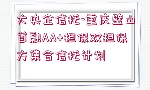 大央企信托-重慶璧山首融AA+擔(dān)保雙擔(dān)保方集合信托計劃