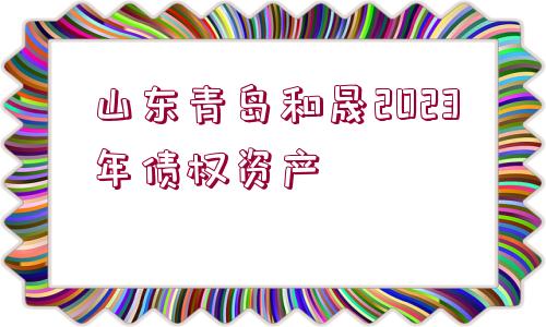 山東青島和晟2023年債權(quán)資產(chǎn)