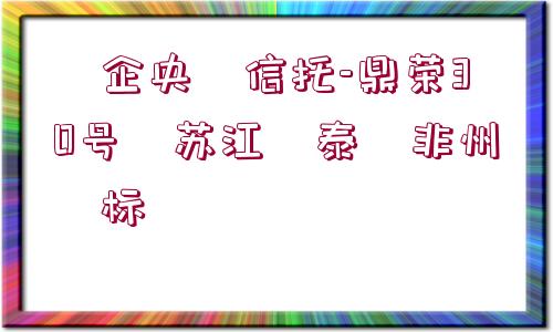 ?企央?信托-鼎榮30號?蘇江?泰?非州?標