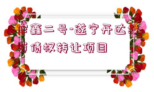 安鑫二號(hào)-遂寧開達(dá)投資債權(quán)轉(zhuǎn)讓項(xiàng)目