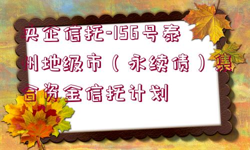 央企信托-156號(hào)泰州地級(jí)市（永續(xù)債）集合資金信托計(jì)劃