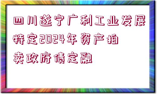 四川遂寧廣利工業(yè)發(fā)展特定2024年資產(chǎn)拍賣政府債定融