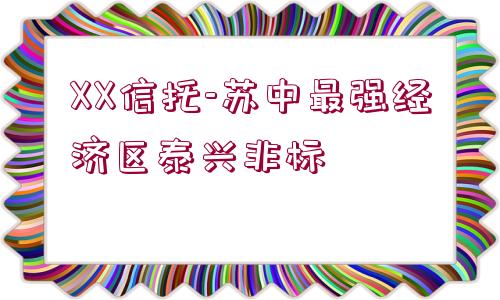 XX信托-蘇中最強(qiáng)經(jīng)濟(jì)區(qū)泰興非標(biāo)