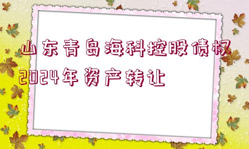 山東青島?？瓶毓蓚鶛?quán)2024年資產(chǎn)轉(zhuǎn)讓