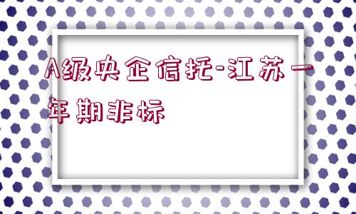 A級(jí)央企信托-江蘇一年期非標(biāo)