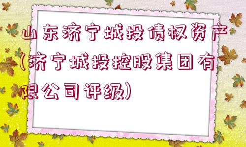 山東濟(jì)寧城投債權(quán)資產(chǎn)(濟(jì)寧城投控股集團(tuán)有限公司評(píng)級(jí))