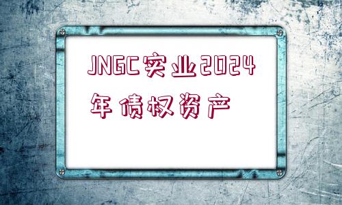 JNGC實業(yè)2024年債權(quán)資產(chǎn)