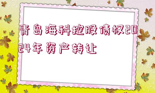 青島?？瓶毓蓚鶛?quán)2024年資產(chǎn)轉(zhuǎn)讓