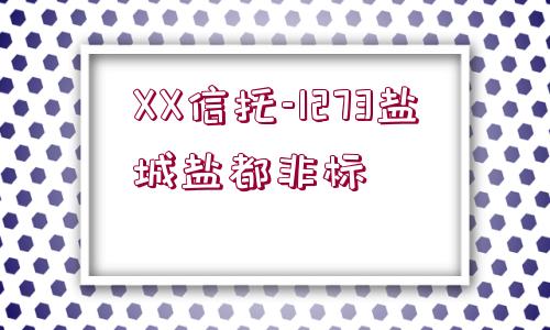 XX信托-1273鹽城鹽都非標(biāo)