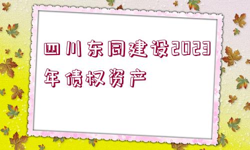 四川東同建設2023年債權資產