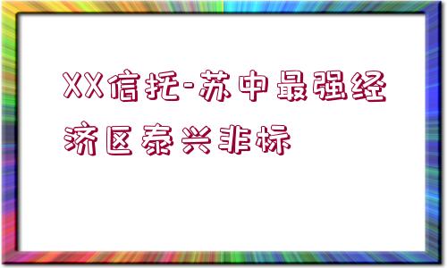 XX信托-蘇中最強經(jīng)濟(jì)區(qū)泰興非標(biāo)