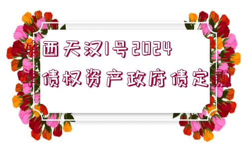 陜西天漢1號2024年債權資產政府債定融