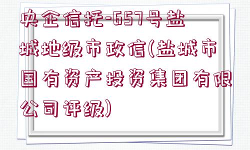 央企信托-657號(hào)鹽城地級(jí)市政信(鹽城市國(guó)有資產(chǎn)投資集團(tuán)有限公司評(píng)級(jí))