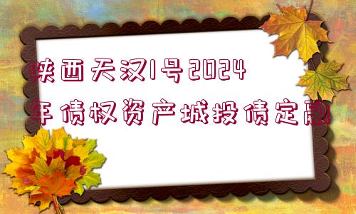 陜西天漢1號(hào)2024年債權(quán)資產(chǎn)城投債定融