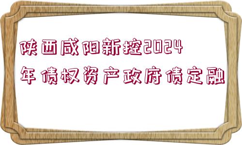 陜西咸陽(yáng)新控2024年債權(quán)資產(chǎn)政府債定融