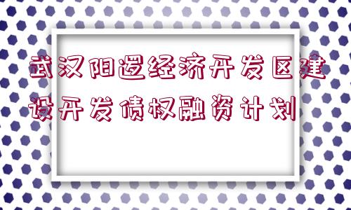 武漢陽邏經(jīng)濟(jì)開發(fā)區(qū)建設(shè)開發(fā)債權(quán)融資計(jì)劃