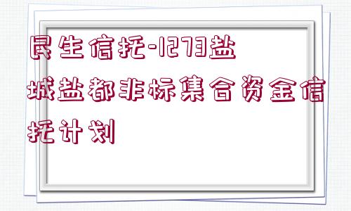 民生信托-1273鹽城鹽都非標(biāo)集合資金信托計劃