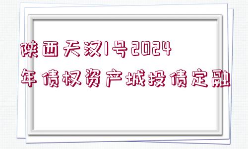 陜西天漢1號(hào)2024年債權(quán)資產(chǎn)城投債定融