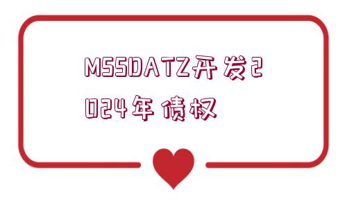 MSSDATZ開發(fā)2024年債權(quán)