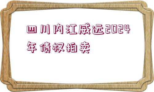 四川內(nèi)江威遠(yuǎn)2024年債權(quán)拍賣