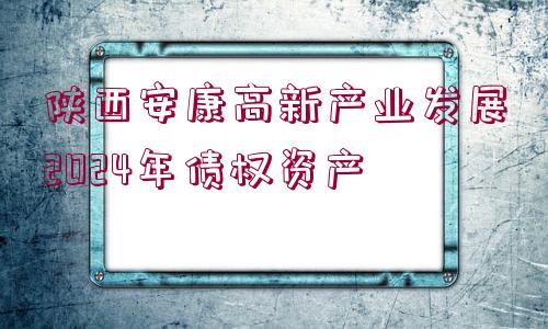 陜西安康高新產(chǎn)業(yè)發(fā)展2024年債權(quán)資產(chǎn)