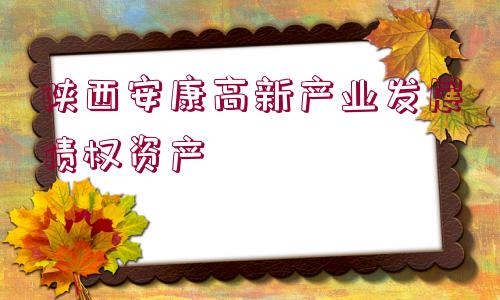 陜西安康高新產(chǎn)業(yè)發(fā)展債權(quán)資產(chǎn)