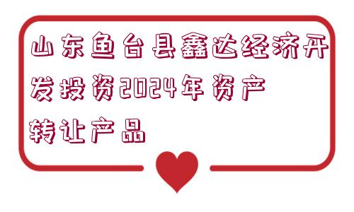 山東魚臺(tái)縣鑫達(dá)經(jīng)濟(jì)開發(fā)投資2024年資產(chǎn)轉(zhuǎn)讓產(chǎn)品