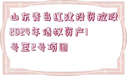 山東青島紅建投資控股2024年債權(quán)資產(chǎn)1號(hào)至2號(hào)項(xiàng)目