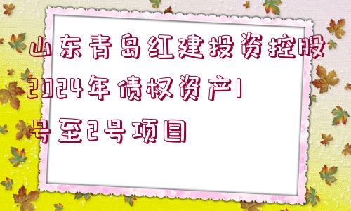 山東青島紅建投資控股2024年債權(quán)資產(chǎn)1號至2號項(xiàng)目