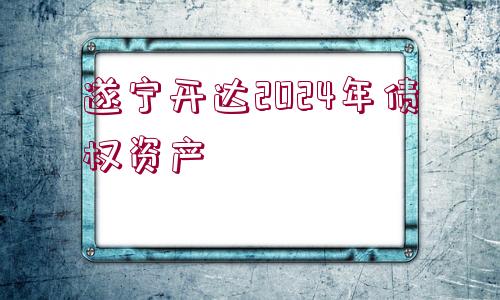 遂寧開達2024年債權資產