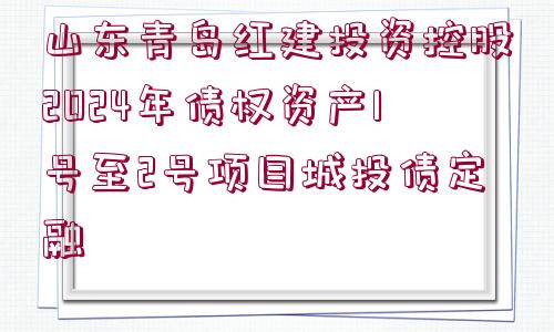 山東青島紅建投資控股2024年債權資產1號至2號項目城投債定融