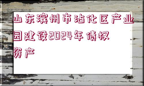 山東濱州市沾化區(qū)產(chǎn)業(yè)園建設(shè)2024年債權(quán)資產(chǎn)