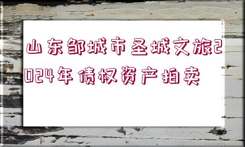 山東鄒城市圣城文旅2024年債權資產(chǎn)拍賣