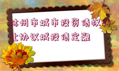 林州市城市投資債權轉讓協(xié)議城投債定融