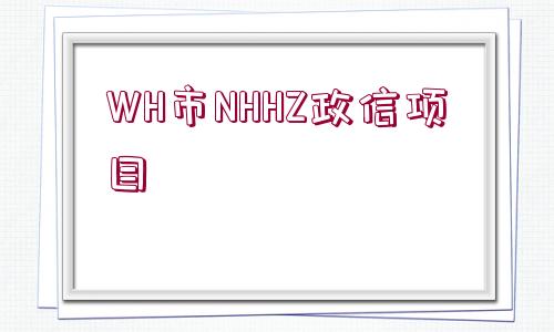 WH市NHHZ政信項目